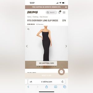 SKIMS fits everyone dress. NEW without tags.